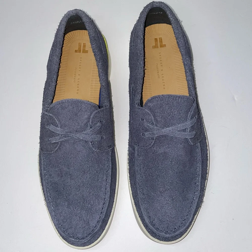 NWB Sperry X John Legend Signature Boat Shoe Gunmetal - Picture 4 of 12